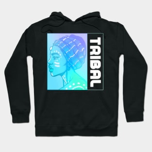 TRIBAL-Aqua Hoodie